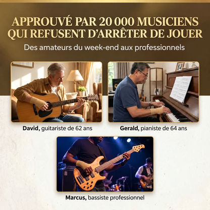 Le stabilisateur de pouce pour guitaristes